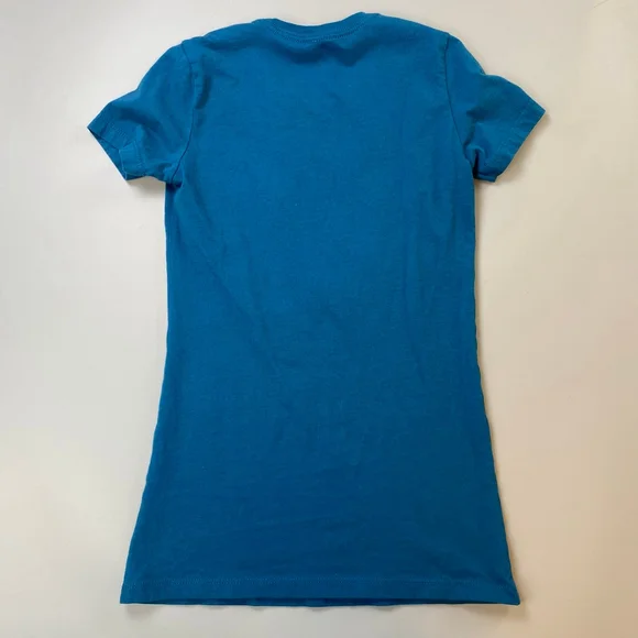 Y2K Cirque du Soleil O T-Shirt Womens Small Teal Glitter Souvenir Bellagio Vegas - Picture 2 of 9